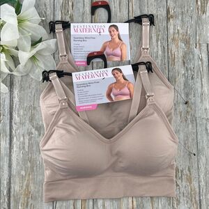 Woman’s Destination Maternity Nursing Bra, 2-Pack Size M